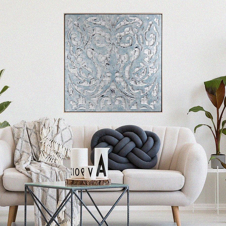 Quadro 90X90 Con Cornice L`Oca Nera