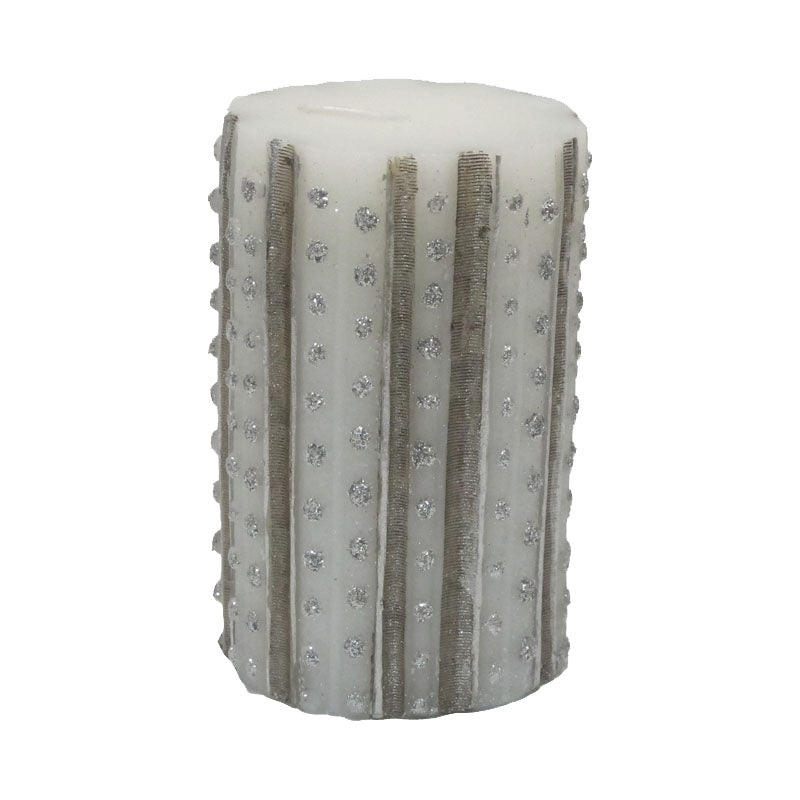 L`Oca Nera - Candela Bassa Puntini Cm 7 X 10 H