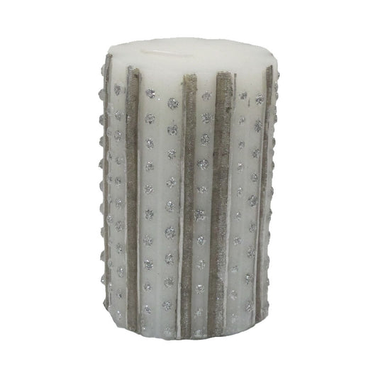 L`Oca Nera - Candela Bassa Puntini Cm 7 X 10 H