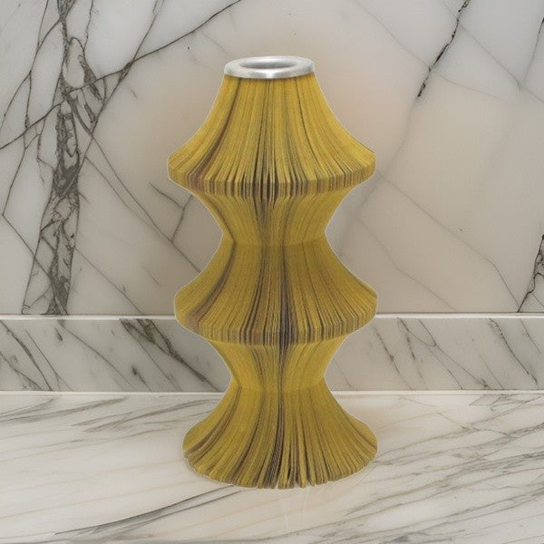 Vaso Carta Alfiere Giallo Cristal Sevres