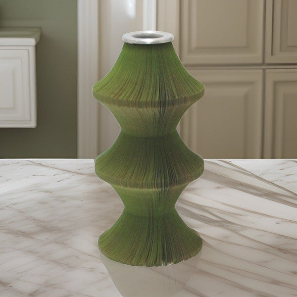 Vaso Carta Alfiere Verde Cristal Sevres