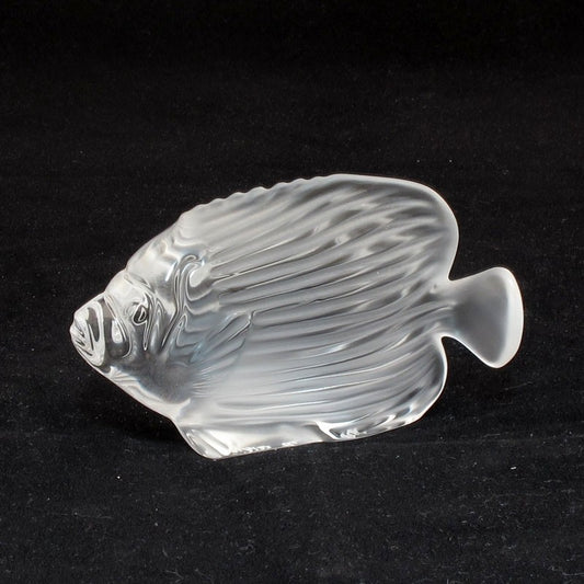Statua Pesce Cristallo Empereur Clair Cristal Sevres