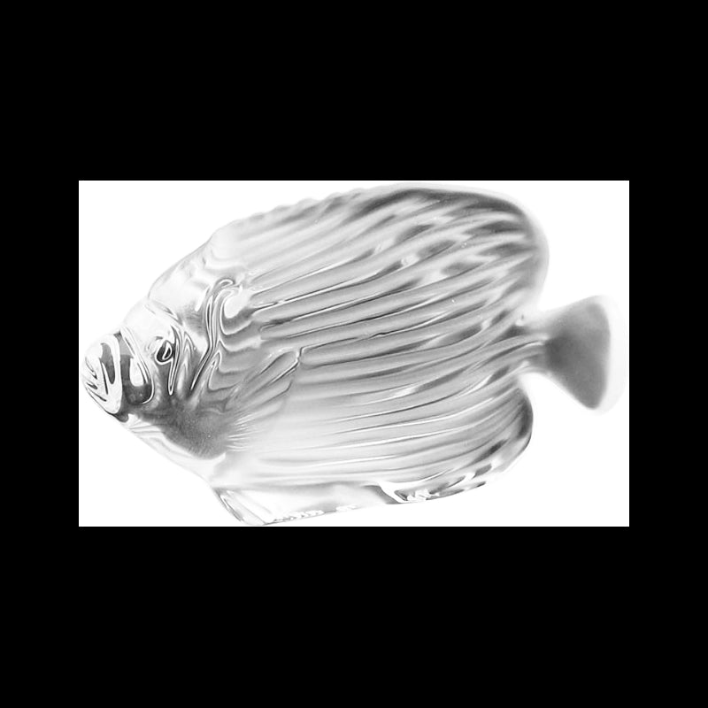 Statua Pesce Cristallo Empereur Clair Cristal Sevres