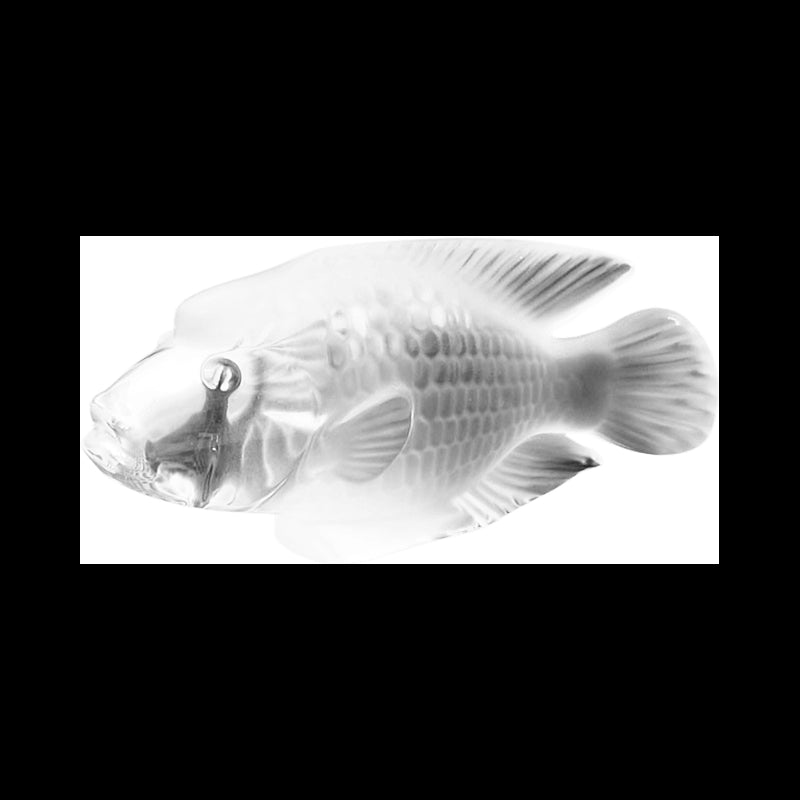 Statua Pesce Cristallo Napoleon Clair Cristal Sevres