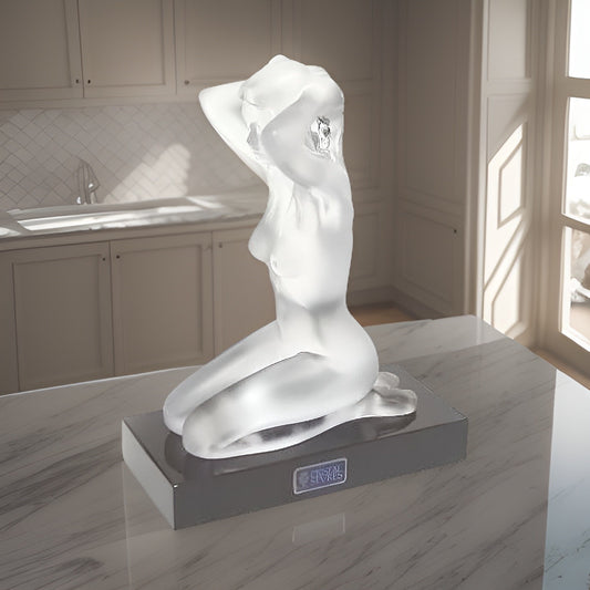 Statuetta Donna Cristallo Cristal Sevres