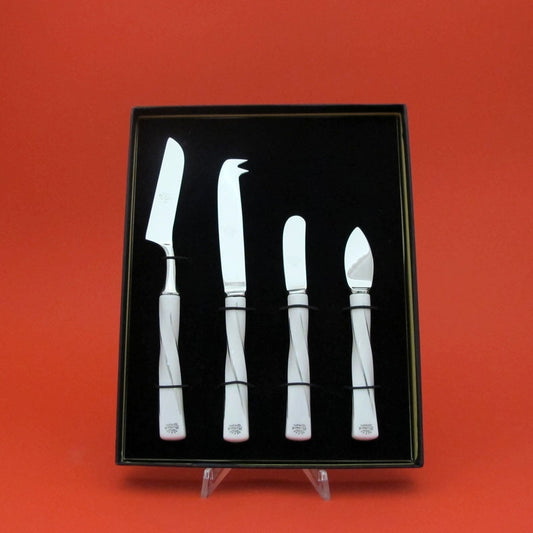 Set 4 Pz Formaggi In Porcellana E Acciaio Ginori 1735