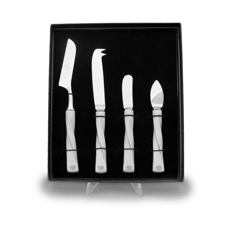 Set 4 Pz Formaggi In Porcellana E Acciaio Ginori 1735