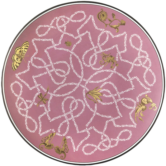 Piatto segnaposto Arcadia Rosa Ginori 1735