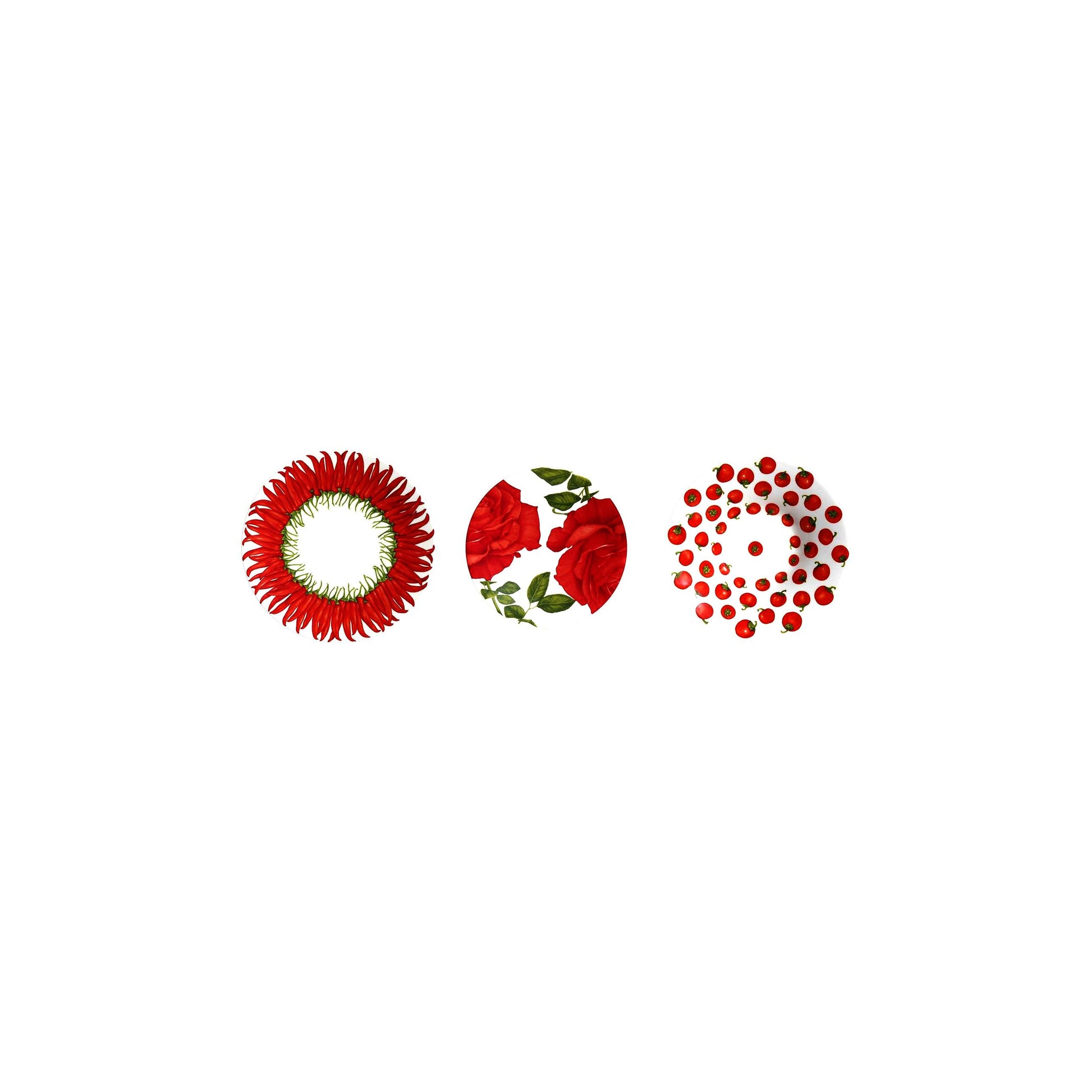 Set 12 Piatti Red Taitu Taitu