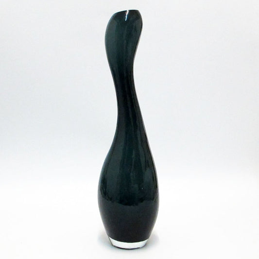 Vaso In Vetro Blu Incamiciato Bianco Kare Design