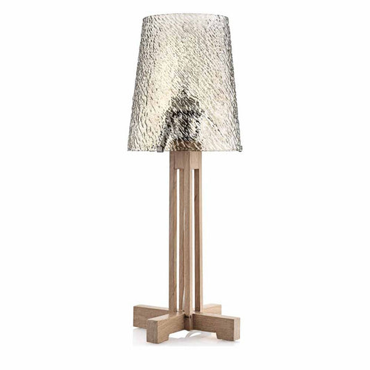 Iroko Lampada Da Tavolo Decoro Champagne Ivv