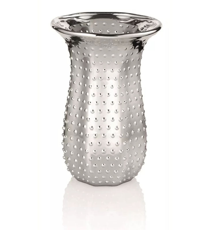 Campanelle Vaso Decoro Specchiato Argento