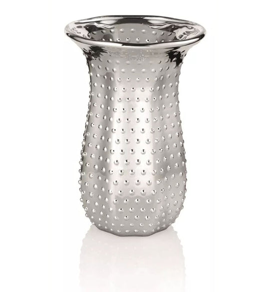 Campanelle Vaso Decoro Specchiato Argento