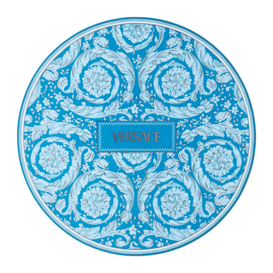 Piatto Segnaposto Barocco Teal 33 cm