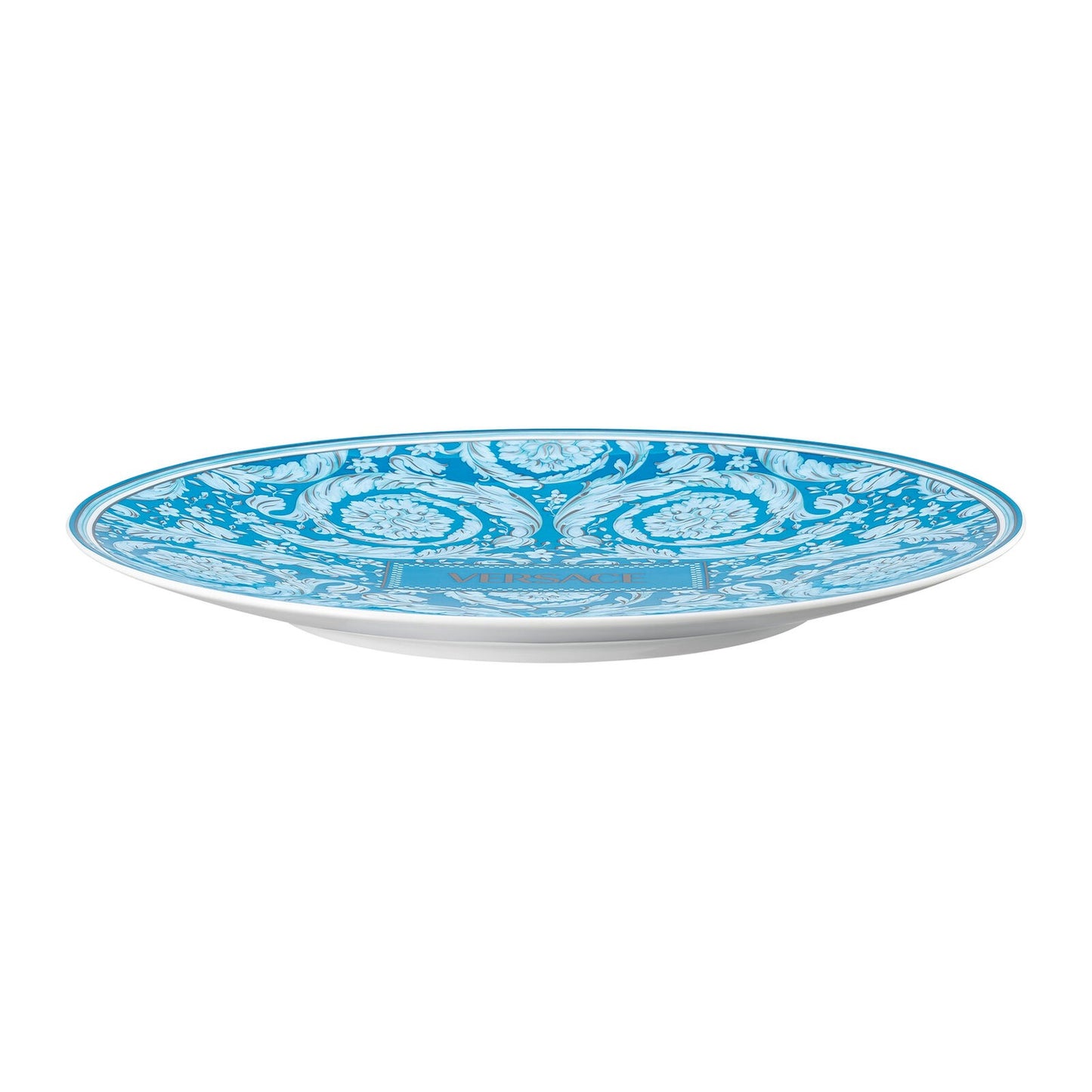 Piatto Segnaposto Barocco Teal 33 cm Versace