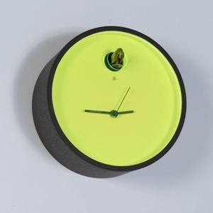 Orologio Cucu Wenge Quadrante Giallo