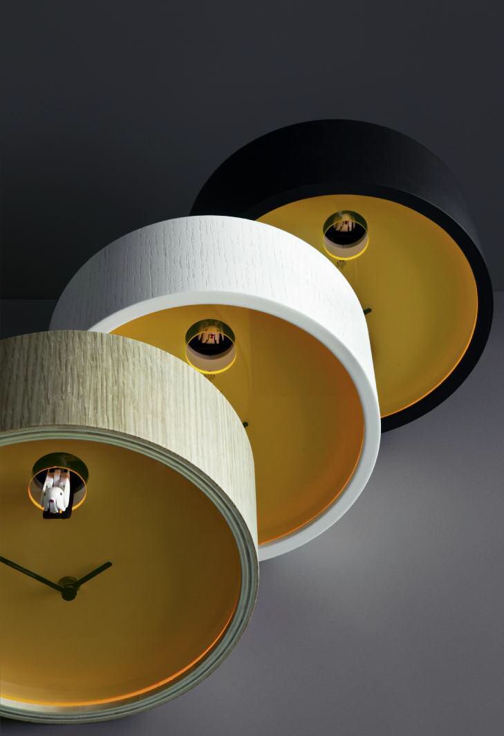 Orologio Cucu Wenge Quadrante Giallo Diamantini E Domeniconi