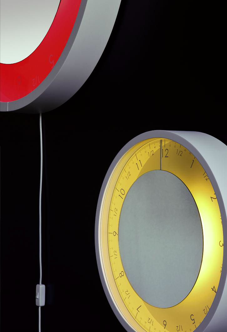 Orologio Solo Ora Bianco Quadrante Giallo Luminos Diamantini E Domeniconi