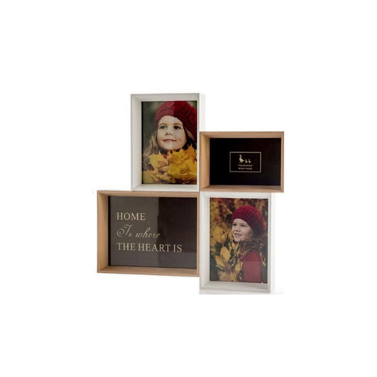 Portafoto Legno 4 Posti Evviva