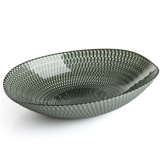 Centrotavola Ovale In Vetro 40X27 Cm Smirne Evviva