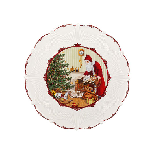 Toy`s Fantasy Pastry plate large, Santa brings gifts