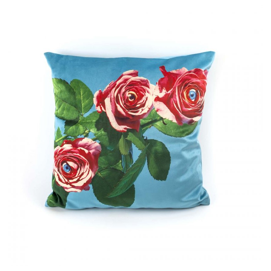 Cuscino In Poliestere-Imbottitura Piuma Toiletpaper - Roses