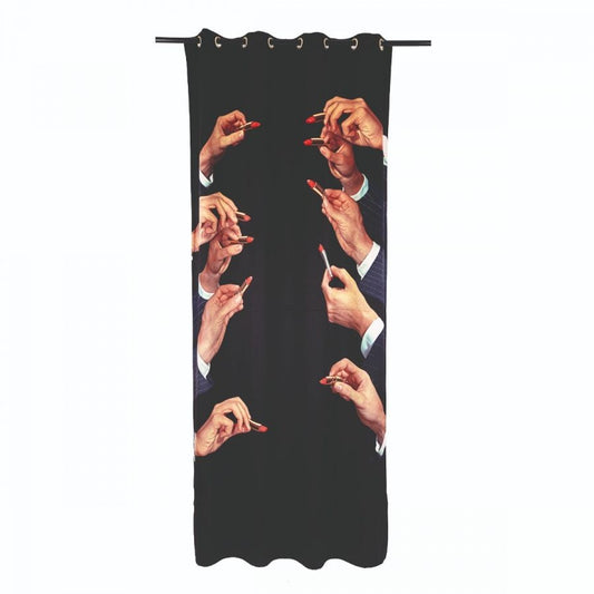 Tenda In Poliestere Toiletpaper Lipsticks Black