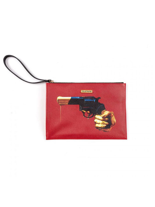 Borsa A Mano In Pu Toiletpaper Revolver