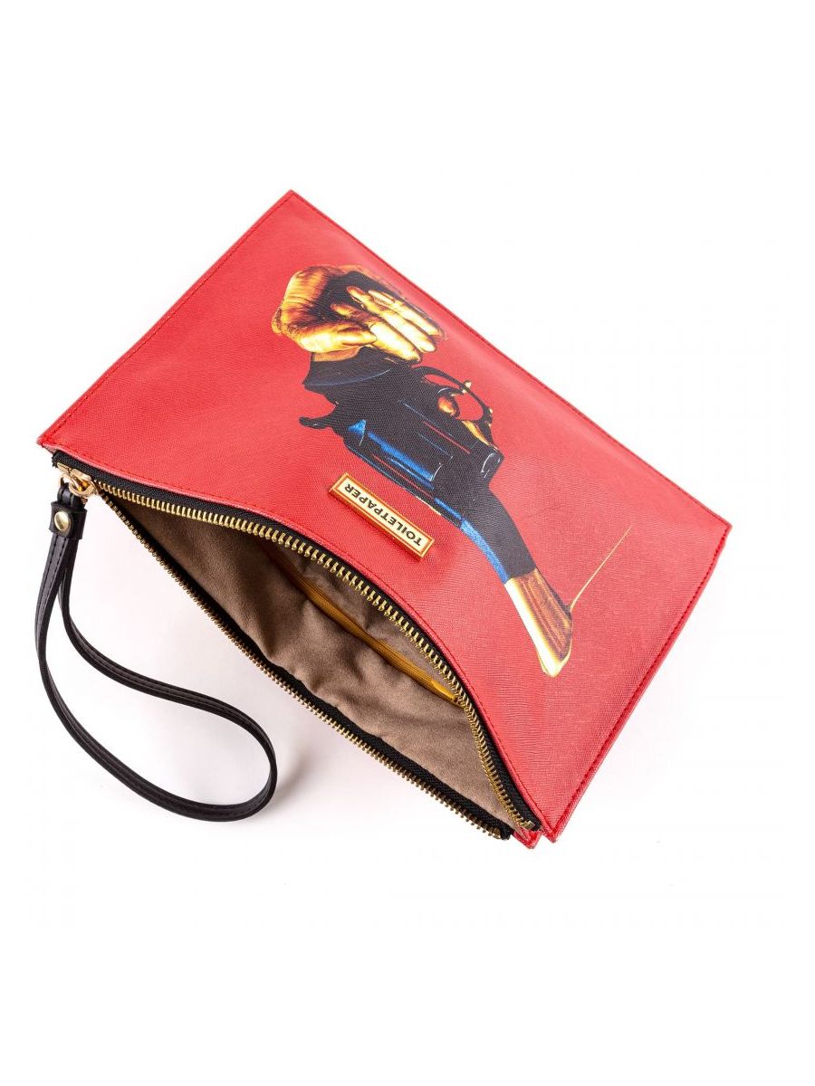 Borsa A Mano In Pu Toiletpaper Revolver