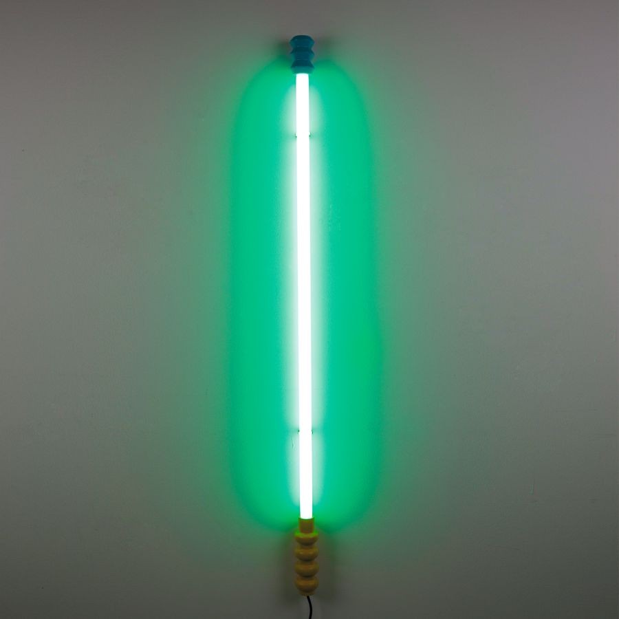 Lampada Led Superlinea In Plastica/Legno - Verde Seletti
