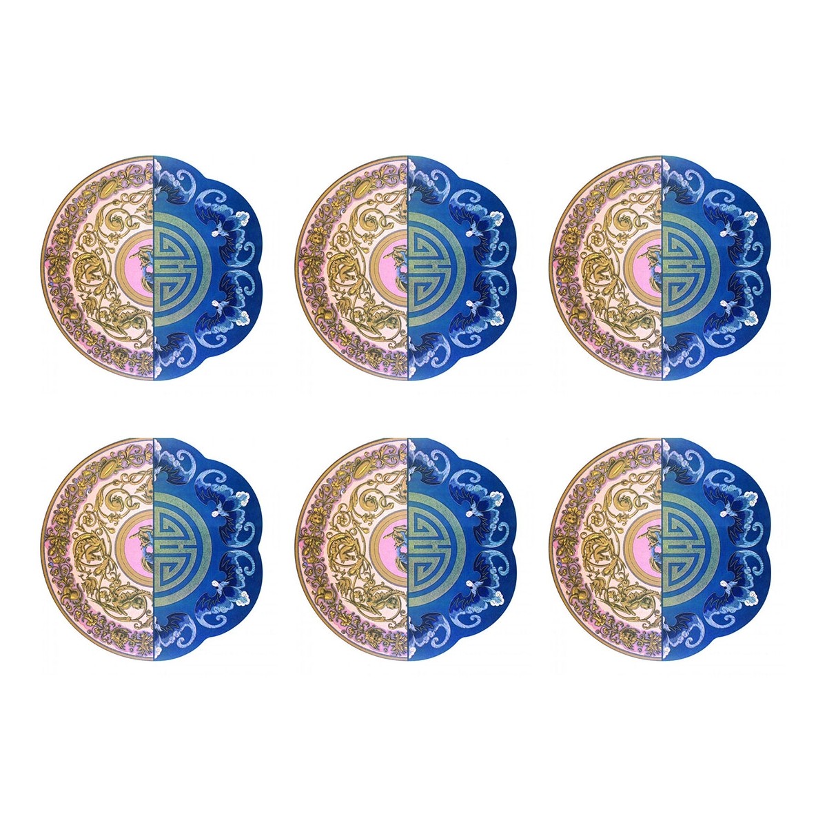 Set 6 Tovagliette Americane In Pp+Sughero Hybrid-Trude Seletti