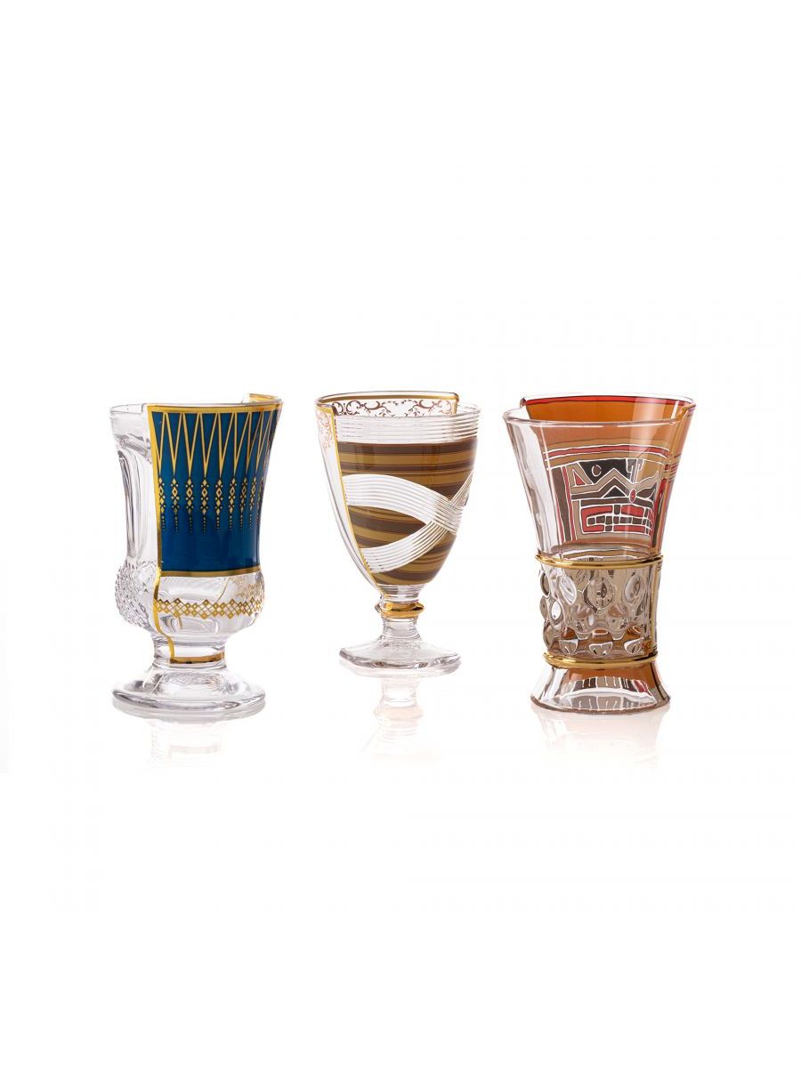 Set 3 Bicchieri In Vetro Hybrid-Pannotia 330 Ml