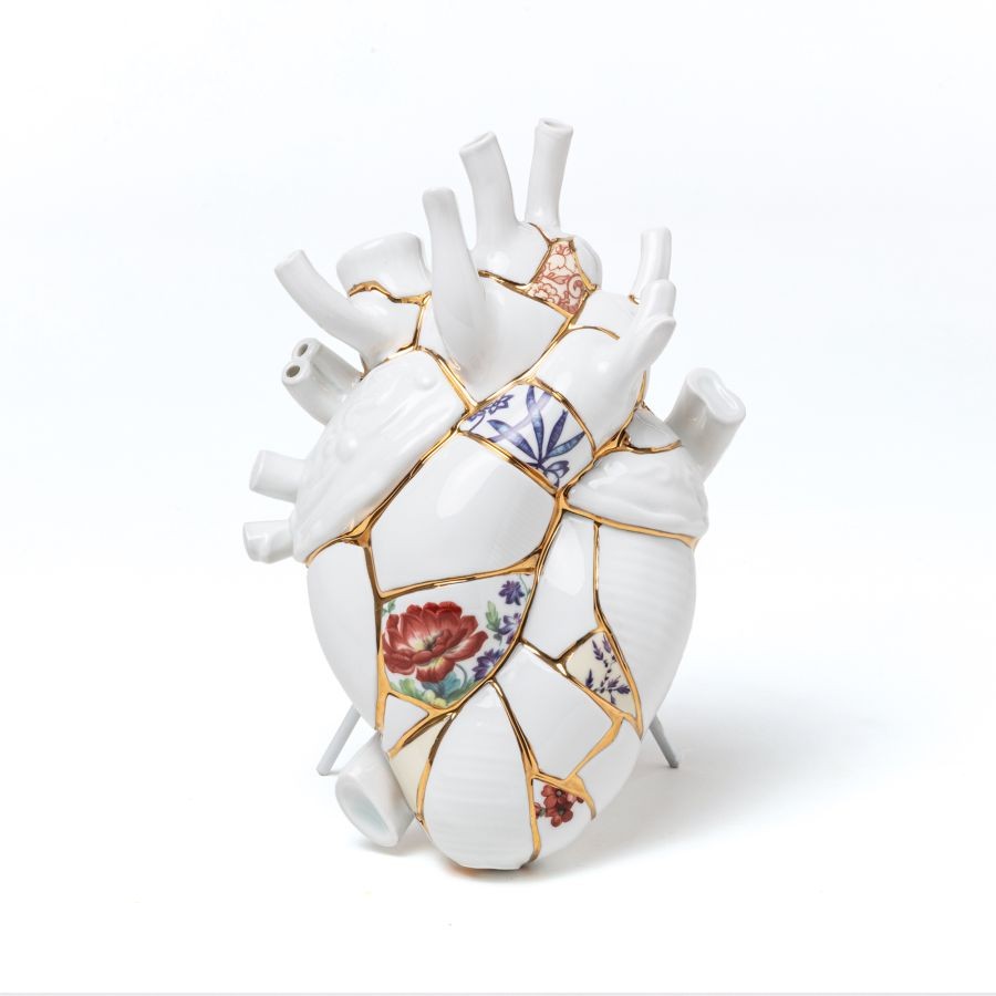 Vaso In Porcellana Love In Bloom - Kintsugi Seletti
