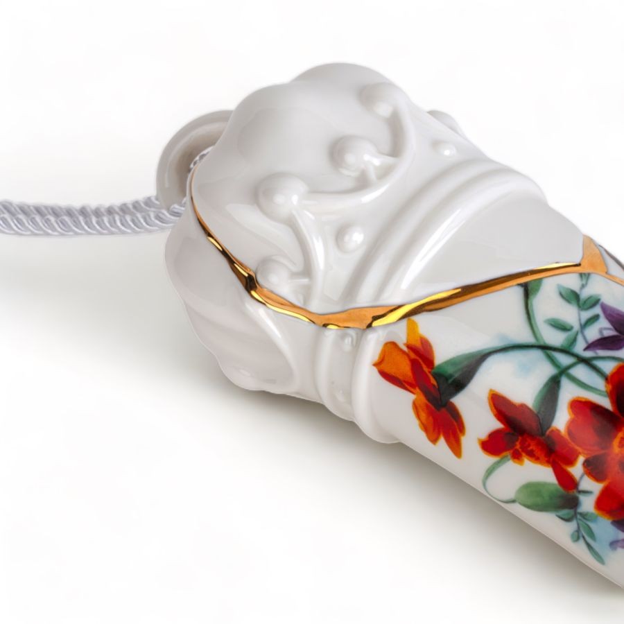 Corno Portafortuna In Porcellana Kintsugi Lucky Horn Seletti