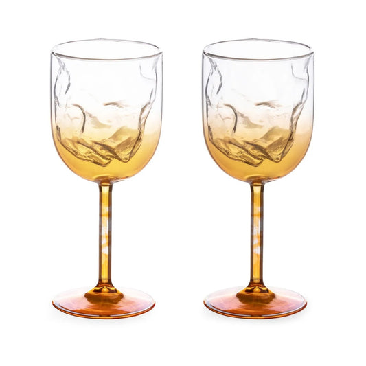 Set 2 Bicchieri In Vetro Cosmic Diner-Wine Meteorite