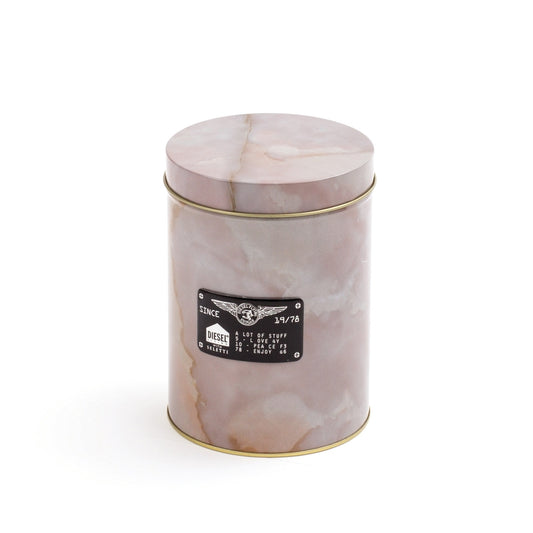 Scatola Metallo Con Coperchio Diesel-Alumarble Round Â Cm.11 H.15 Seletti