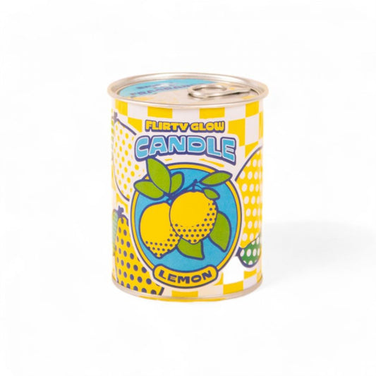Candela Flirty Glow In Cera E Latta Ø 7,5 H. 9,7 Cm - Lemon