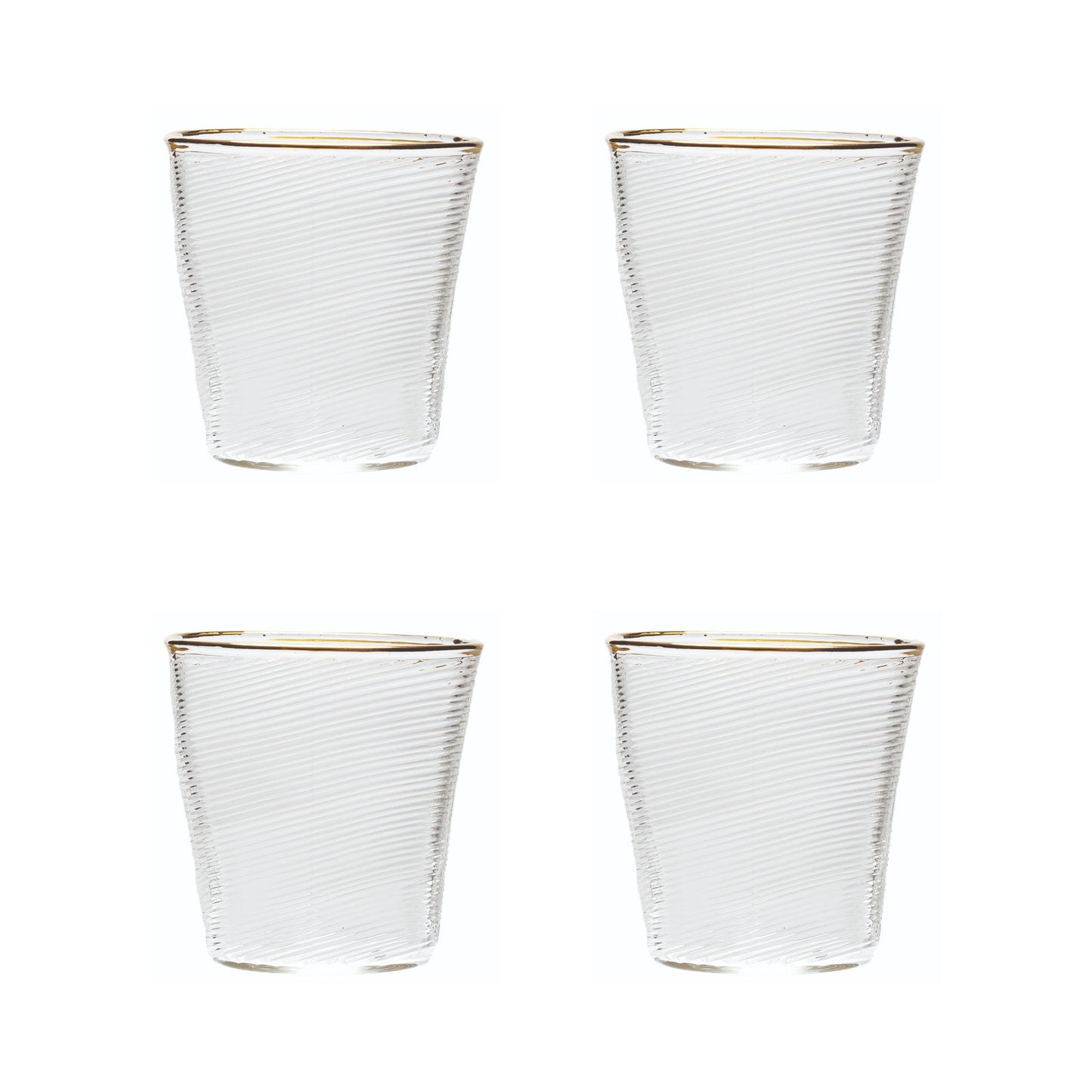Set 4 Bicchieri In Vetro Classic On Acid - Murano Seletti