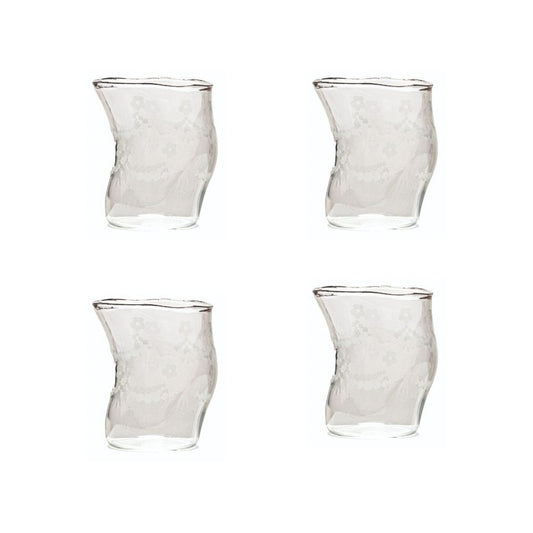 Set 4 Bicchieri In Vetro Classic On Acid - Spring Seletti