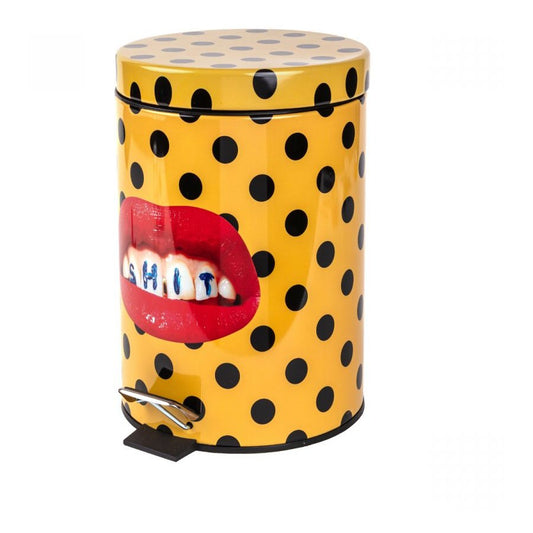 Pattumiera In Metallo E Plastica Toiletpaper Home- Shit