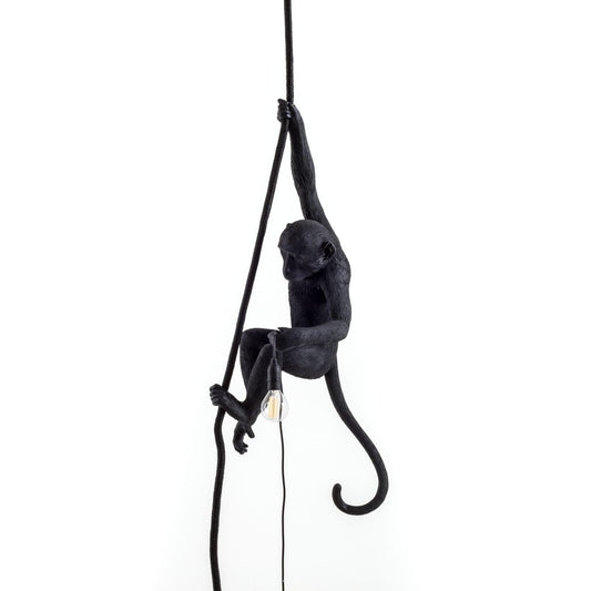 Lampada In Resina Monkey Lamp-Outdoor-Black Seletti