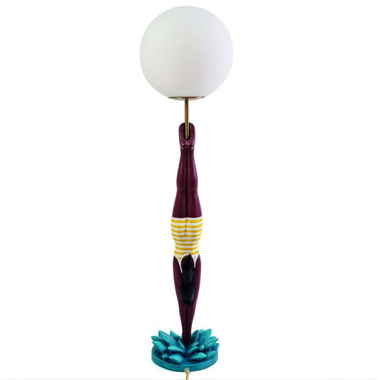 Lampada Da Tavolo In Resina Lady Diver - Giallo Seletti