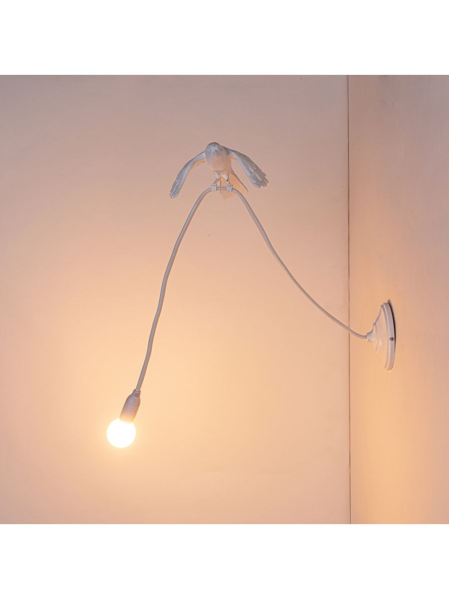 Lampada In Resina Da Parete Sparrow-Taking Off Seletti