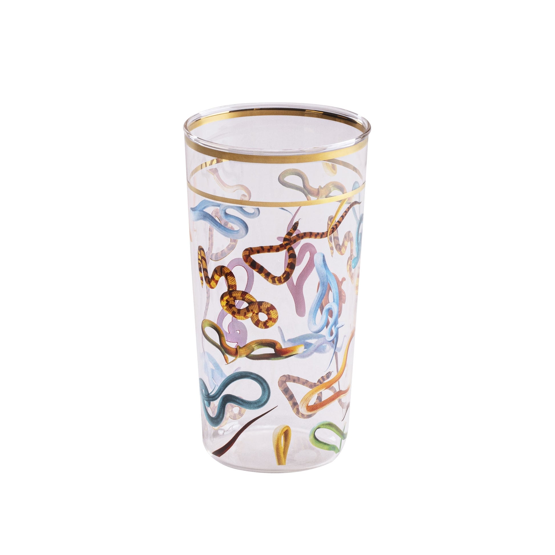 Set 2 Bicchieri In Vetro Toiletpaper - Snakes Seletti