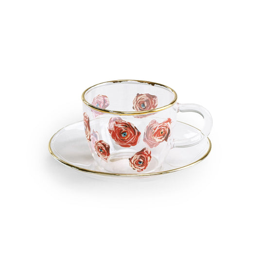 Set 2 Tazzine Caffe Toiletpaper - Roses