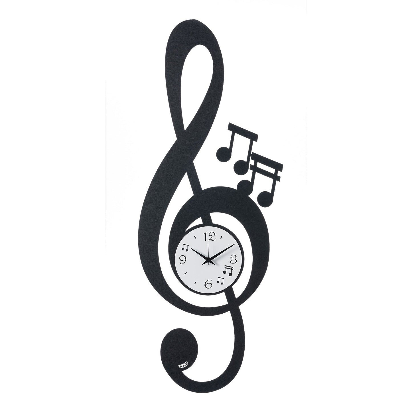 Orologio da parete di design Chiave Musicale Arti E Mestieri