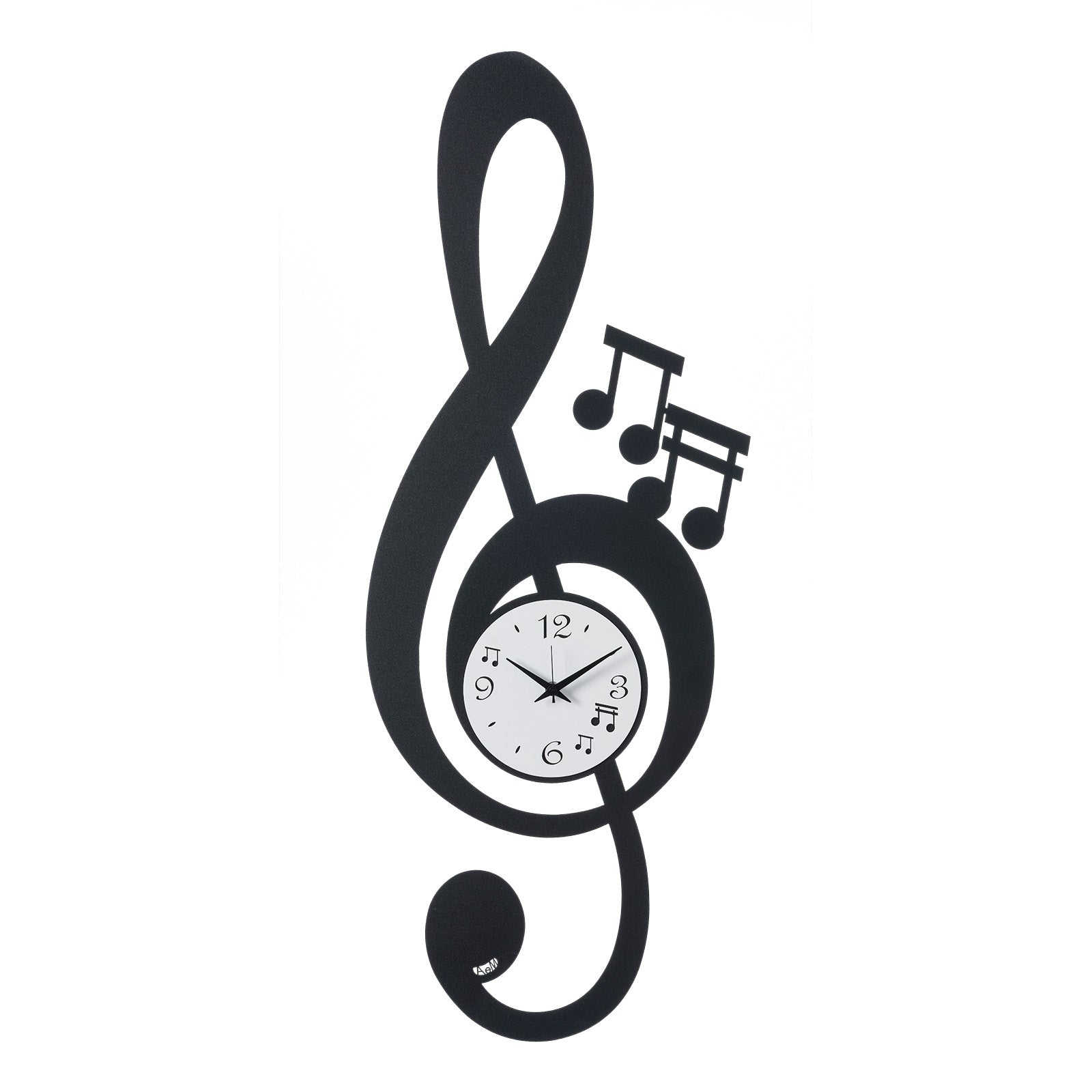 Orologio da parete di design Chiave Musicale Arti E Mestieri