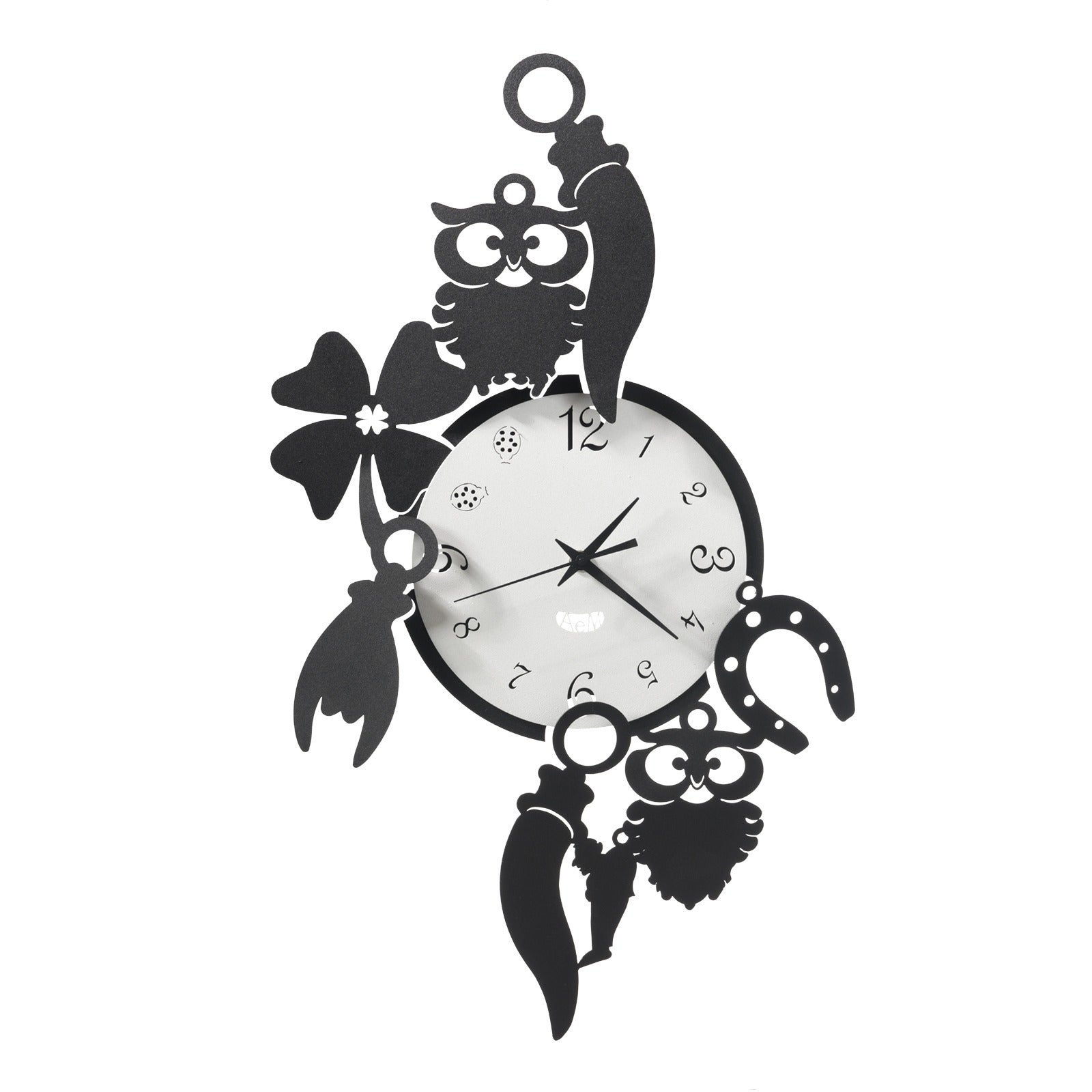 Orologio da parete di design portafortuna Good Luck Arti E Mestieri