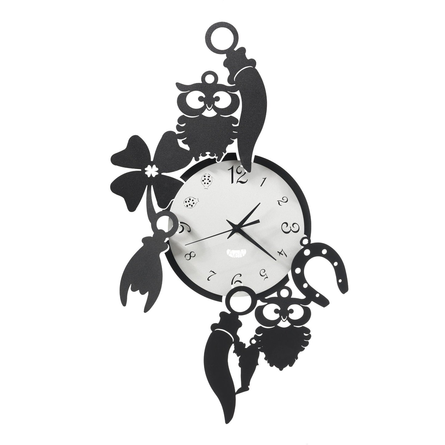 Orologio da parete di design portafortuna Good Luck Arti E Mestieri