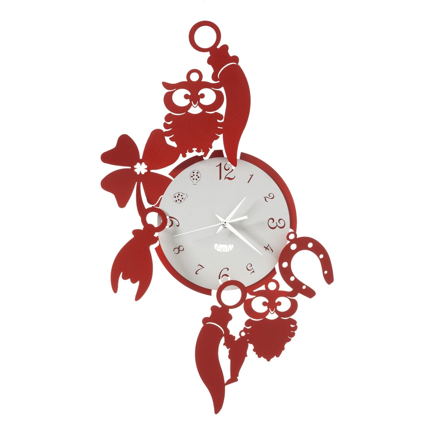 Orologio da parete di design portafortuna Good Luck Arti E Mestieri